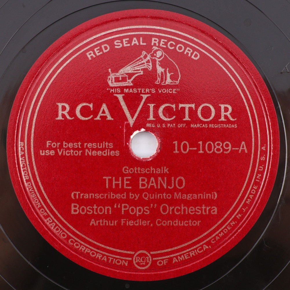 Arthur Fiedler – The Banjo/Jazz Legato, Pizzicato 1951 10" 78 rpm Record 10-1089